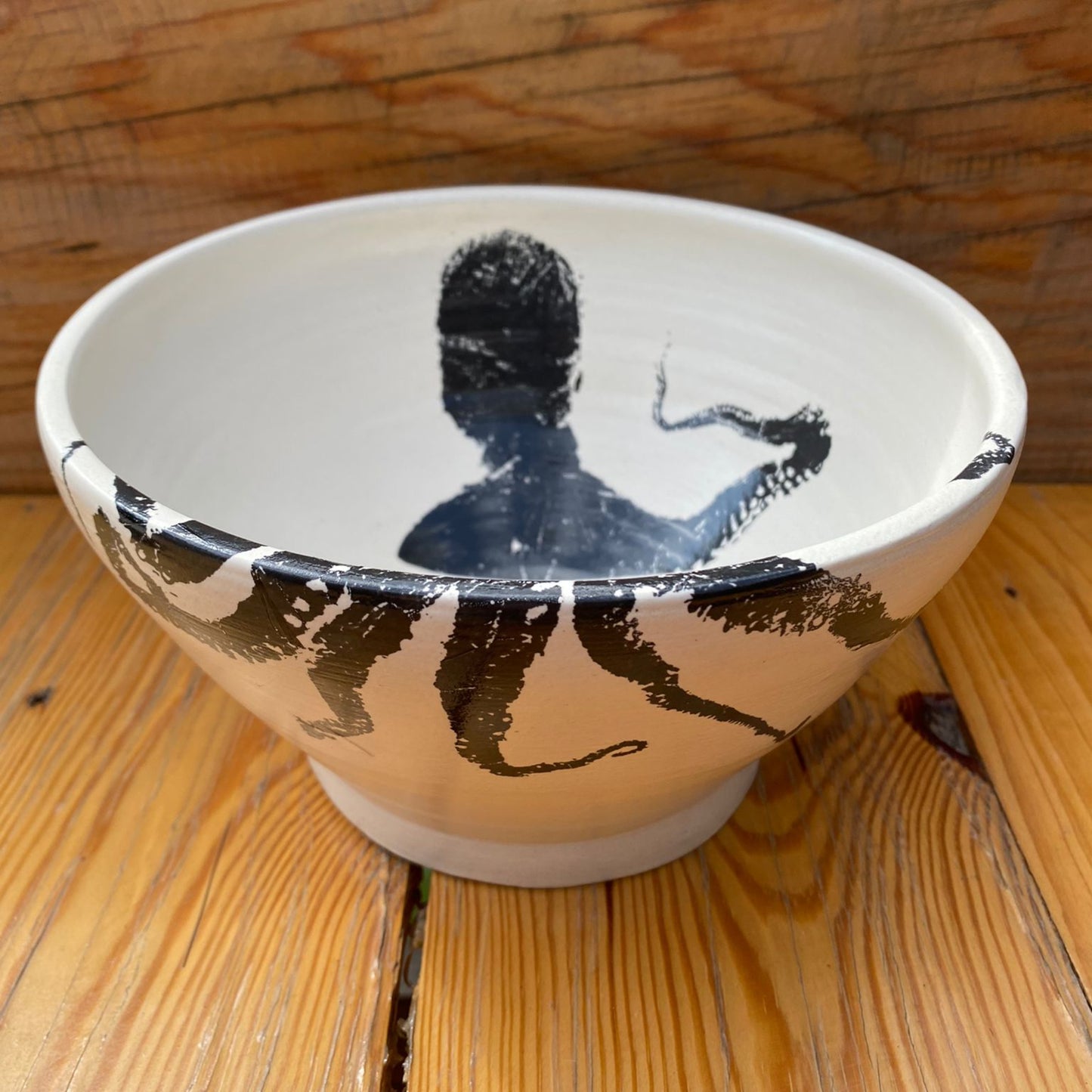 Damar | Octopus Salad Bowl | Black Print