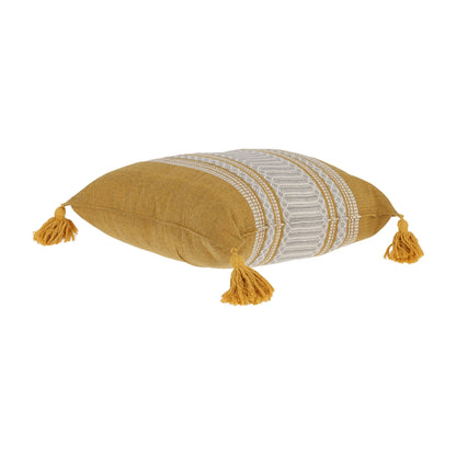 Árbol Mágico | Handwoven Cushion-COJ013-001 | Mustard, Gray