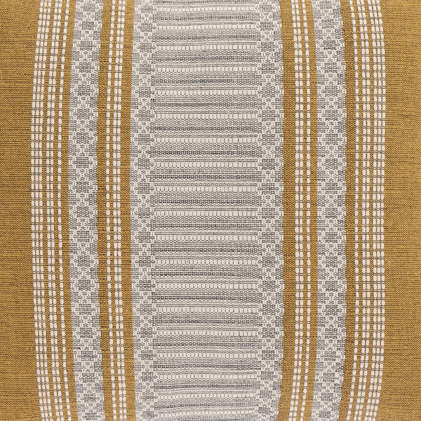 Árbol Mágico | Handwoven Cushion-COJ013-001 | Mustard, Gray