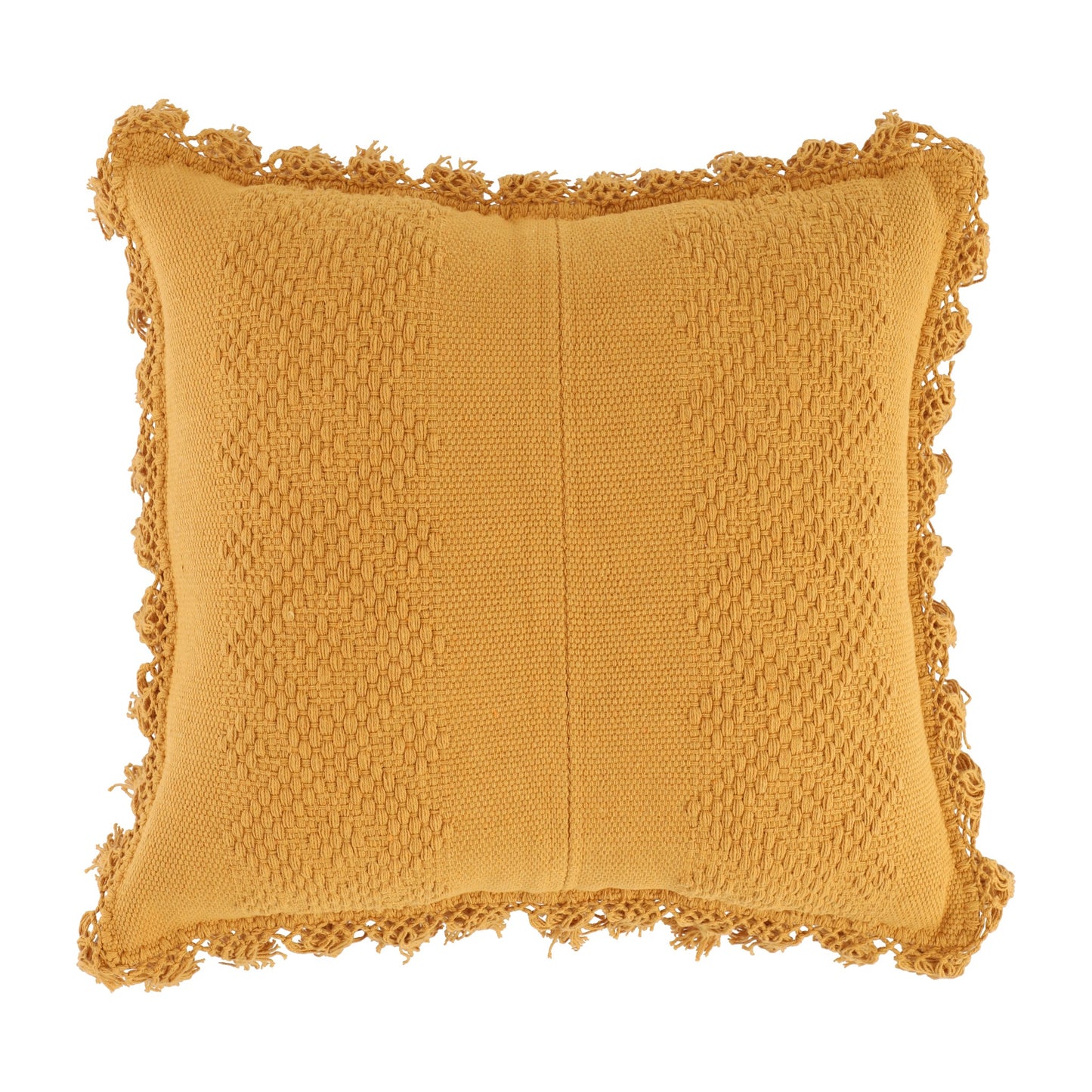 Handwoven Cushion-COJ014-013 | Mustard Yellow