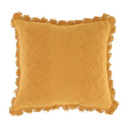 Handwoven Cushion-COJ014-013 | Mustard Yellow