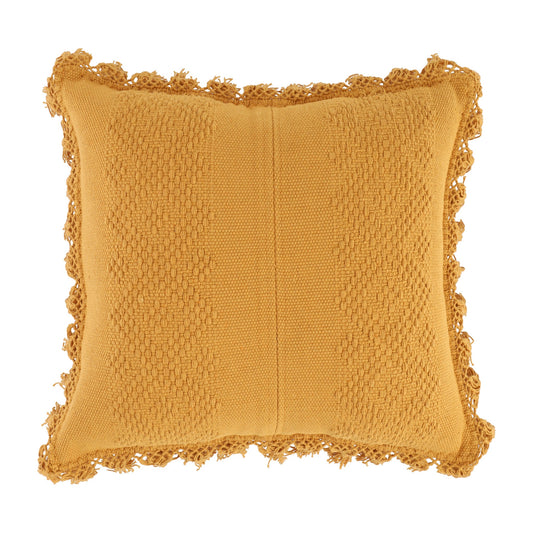 Handwoven Cushion-COJ014-013 | Mustard Yellow