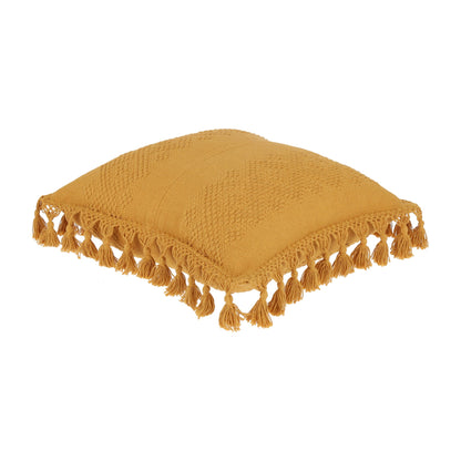 Handwoven Cushion-COJ014-013 | Mustard Yellow