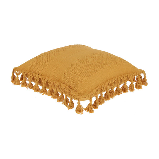 Handwoven Cushion-COJ014-013 | Mustard Yellow