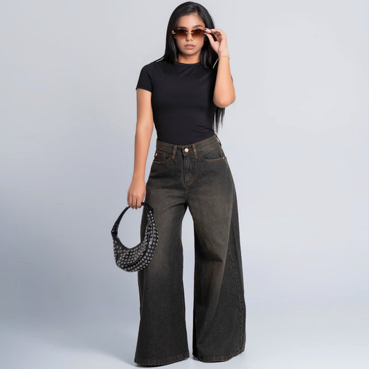 Oboe | O-3000 Straight-Leg Jeans | Black