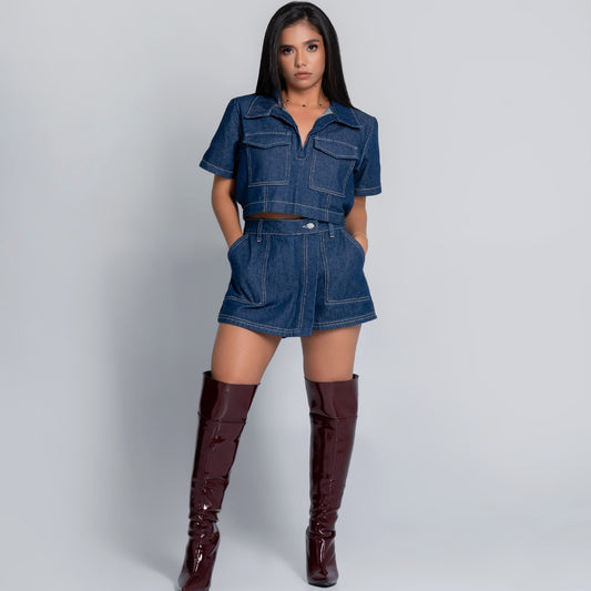 Oboe | Boss in Denim Set | Blue Denim