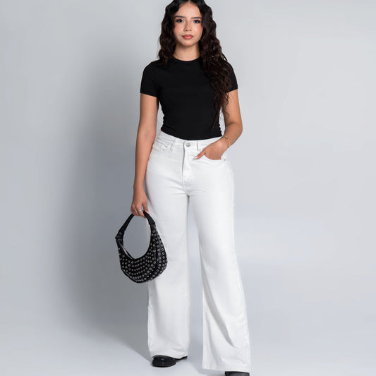 Oboe | O-2003 Straight-Cut Jeans | White