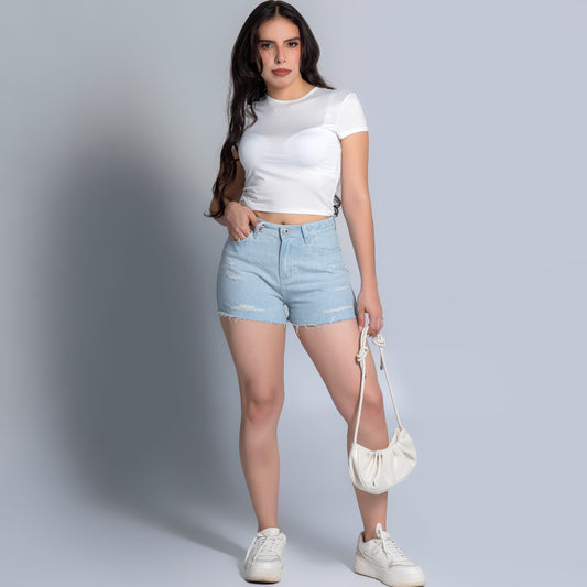 Oboe | Women Shorts O-1000 | Light Blue