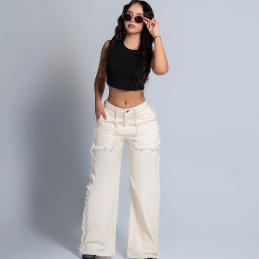 Oboe | Straight Jeans O-2004 | White