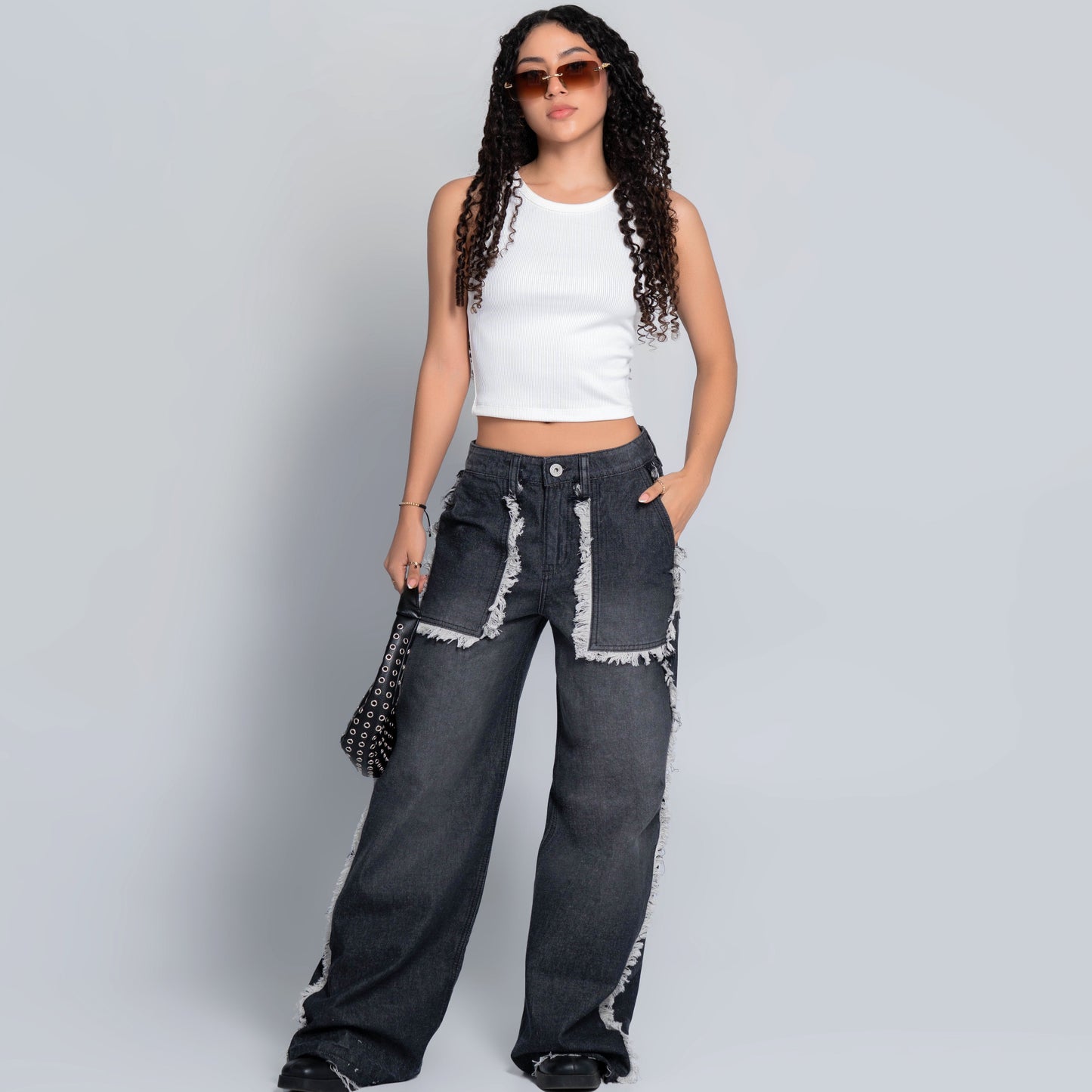 Oboe | O-2000-Straight Jeans | Black Denim