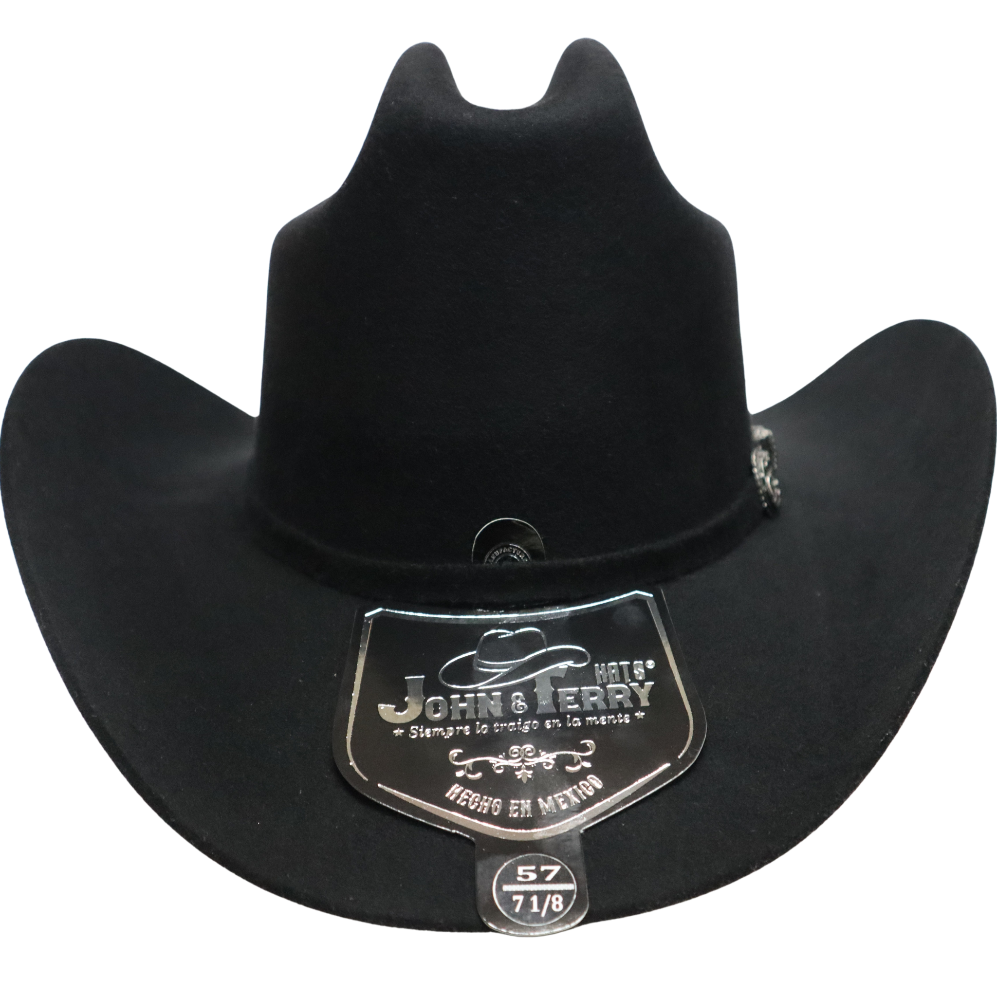 John & Terry | Stylish Pattern Shaped Hat | Black