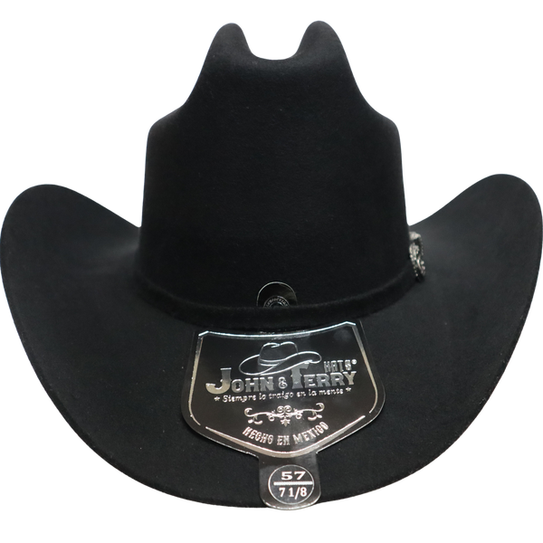 John & Terry | Stylish Pattern Shaped Hat | Black