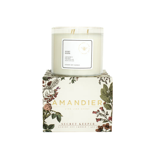 Amandier | 3-Wick Scented Candle | Secret Keeper Scent