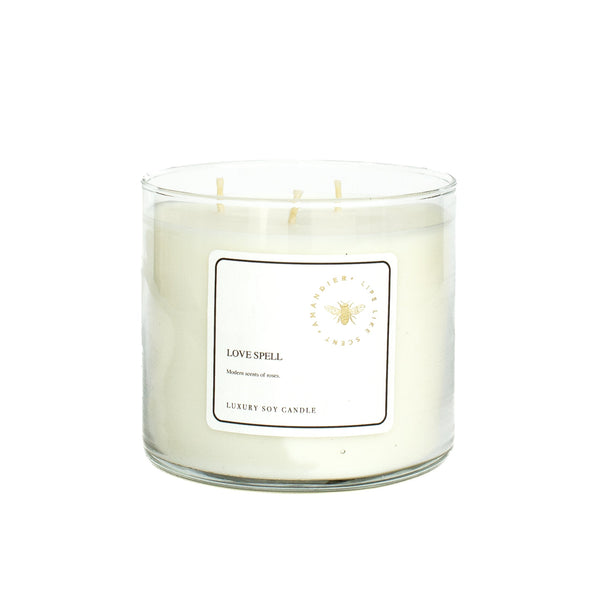 Amandier | 3-Wick Scented Candle | Love Spell Scent