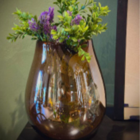 Limoncello | Amelie Amber | Blown Glass Vase