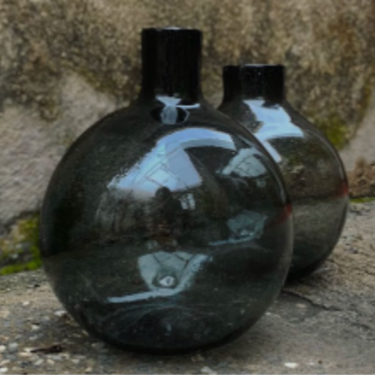 Limoncello | Smoke Ball Vase | Blown Glass