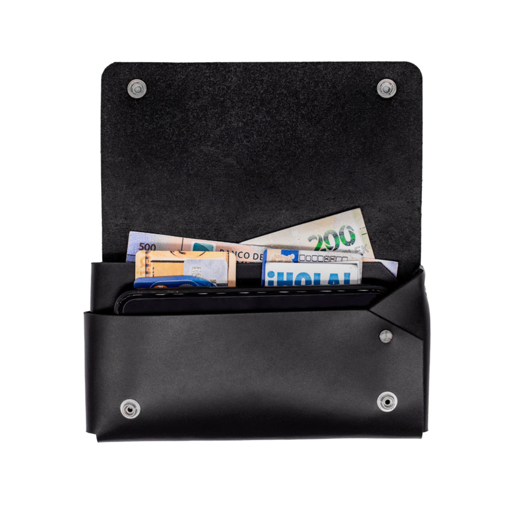 Plek | Premium Leather Phone Wallet | Black, Brown