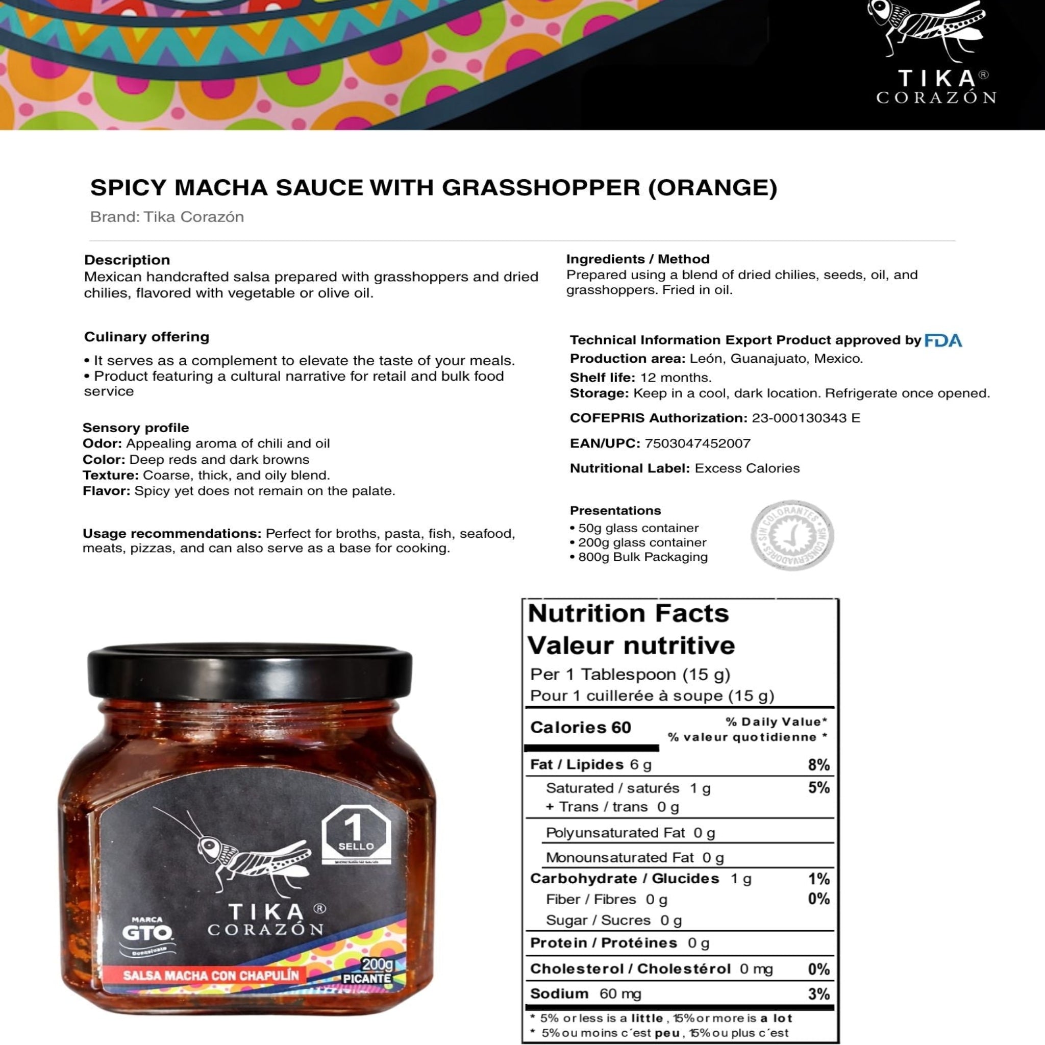 Tika Corazón | Chapulín Chili Oil Sauce | Spicy