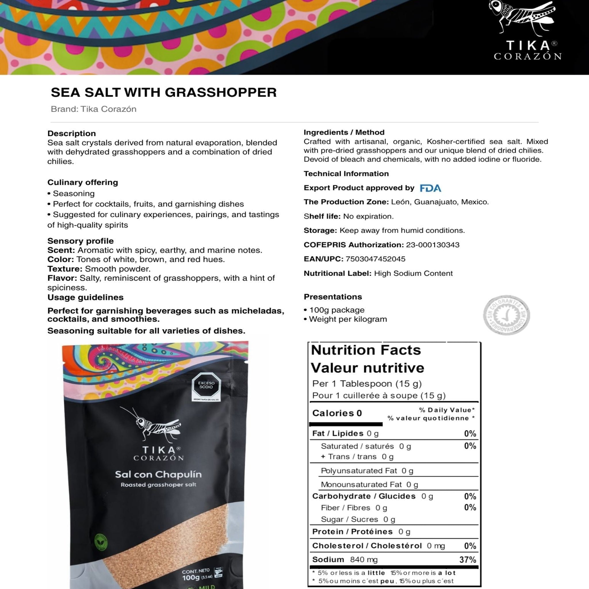 Tika Corazón | Chapulin Salt