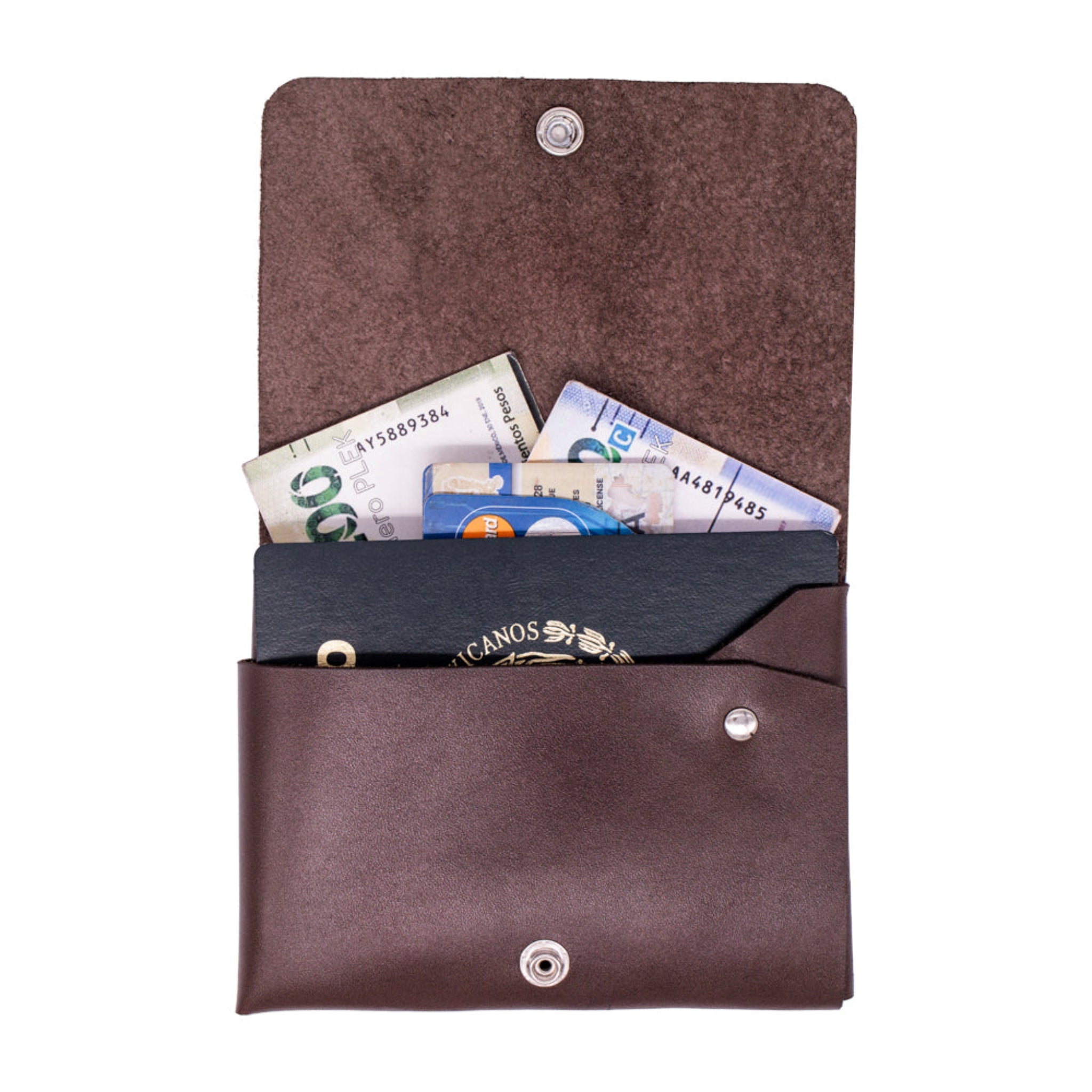 Plek | Premium Leather Passport Holder | Brown