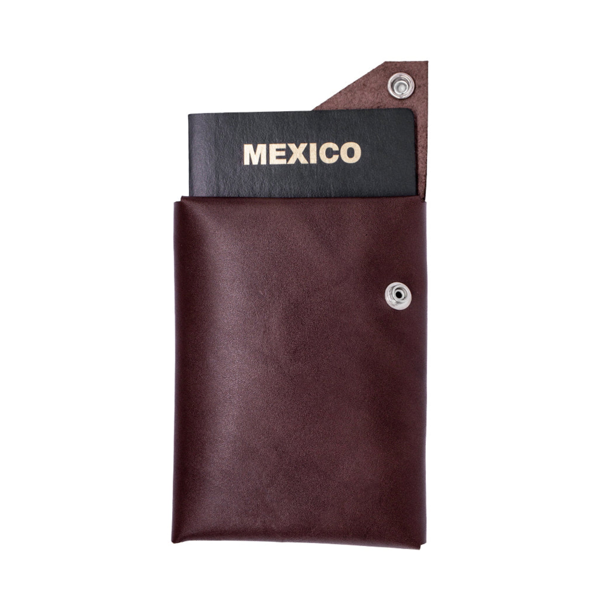 Plek | Premium Leather Passport Holder | Brown