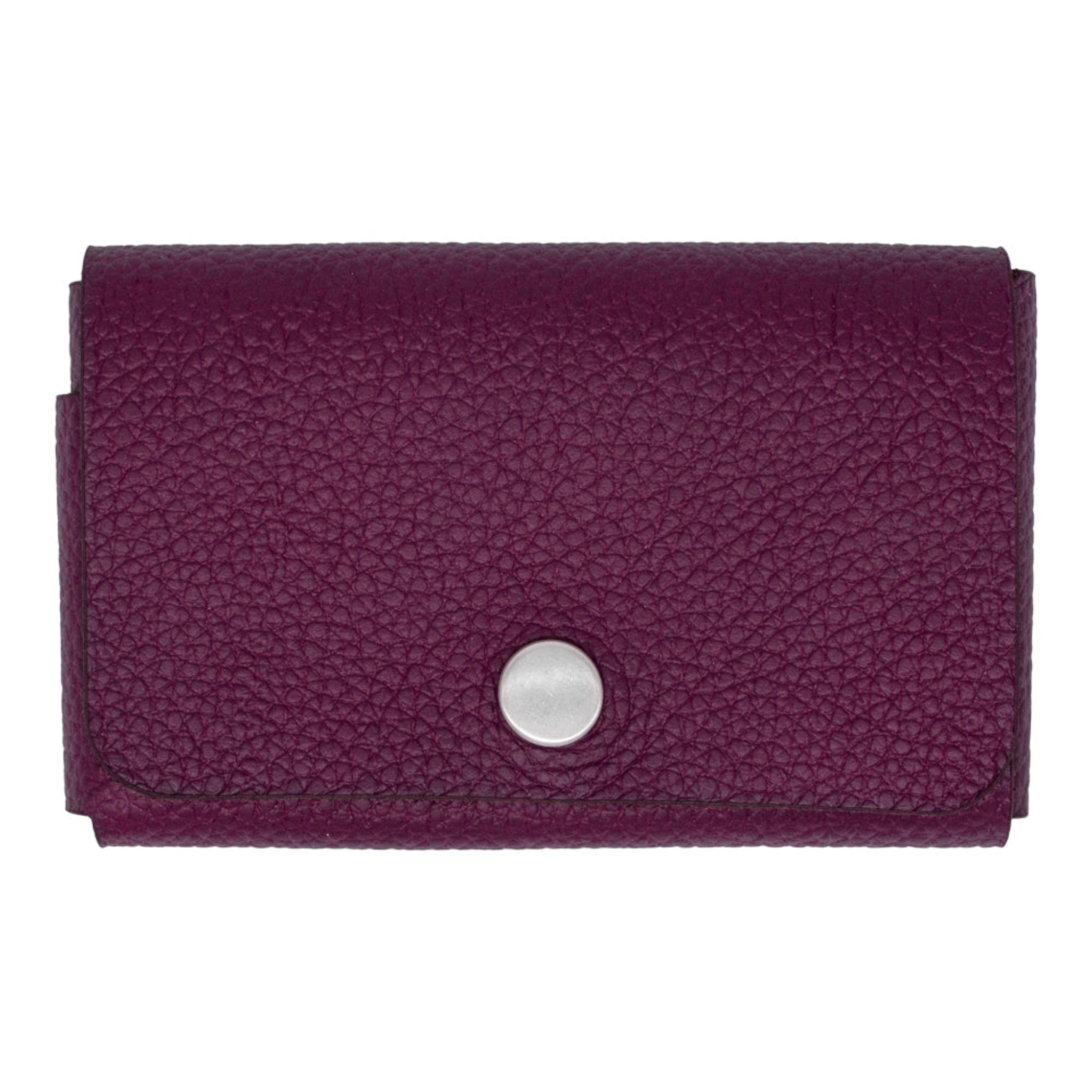 Plek | Premium Leather Card Holder | Magenta