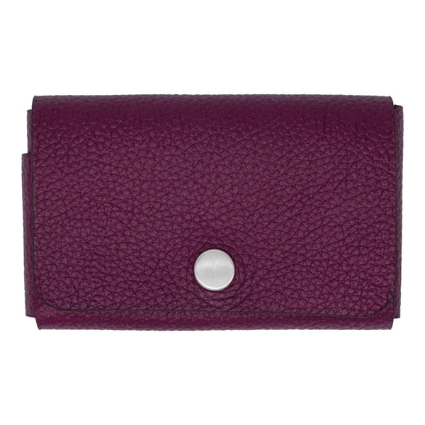 Plek | Premium Leather Card Holder | Magenta