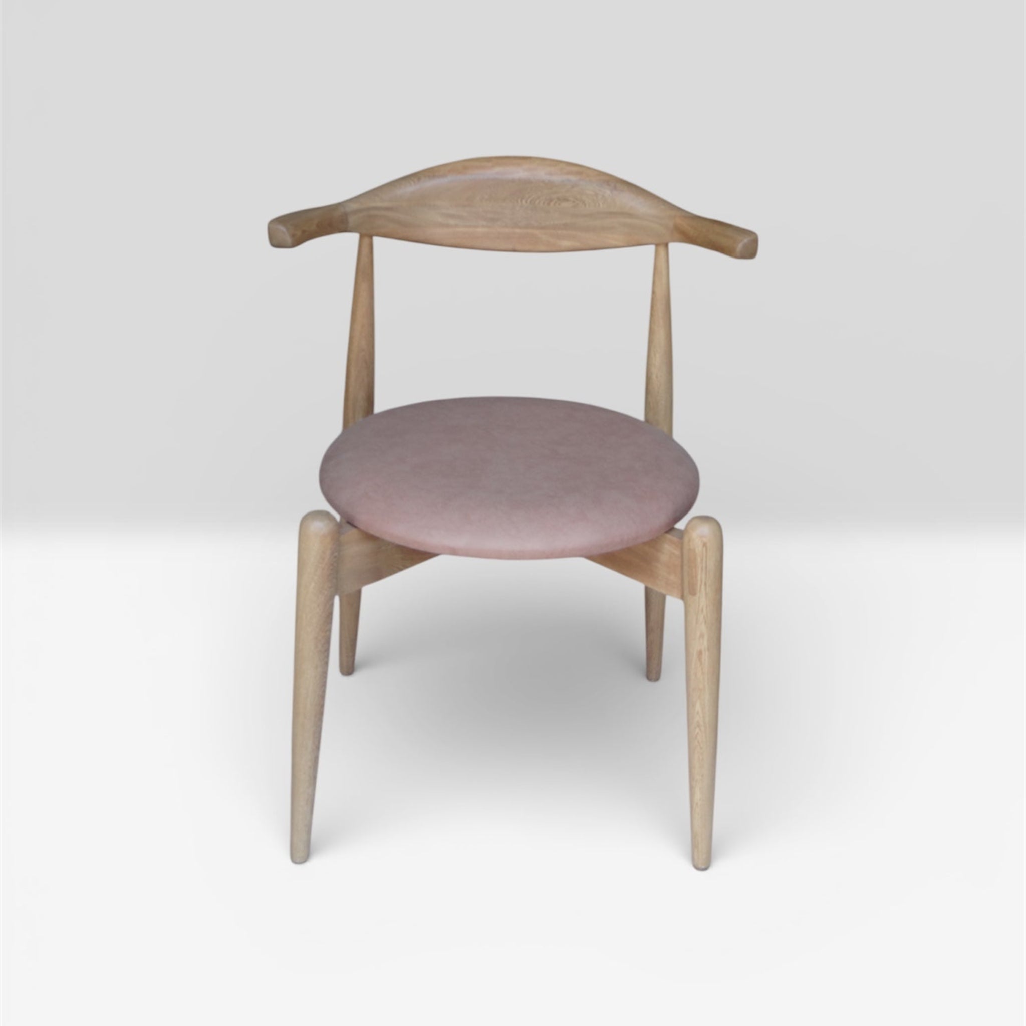 Las Puertas | Charlotte Modern Upholstered Wood Chair | Beige