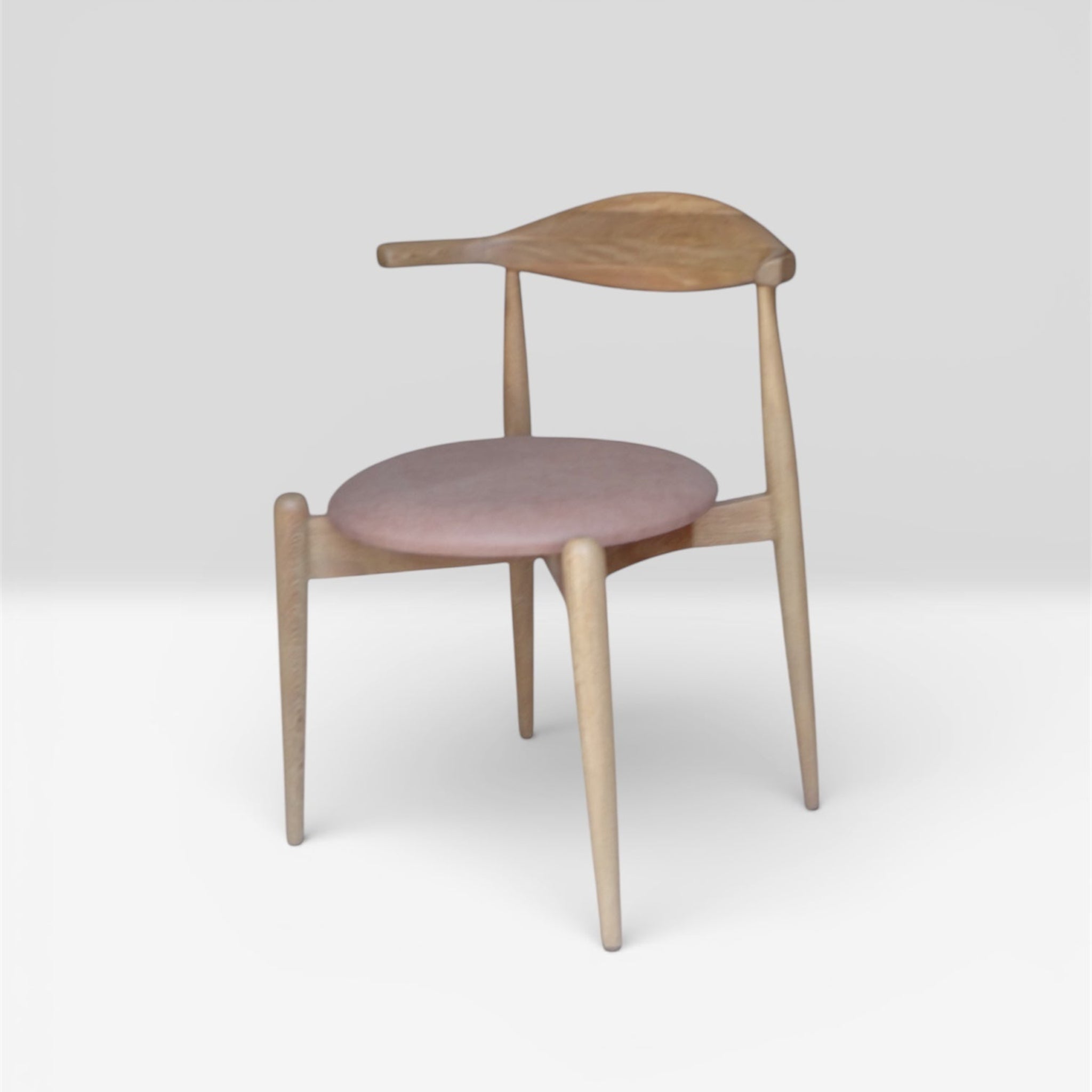 Las Puertas | Charlotte Modern Upholstered Wood Chair | Beige
