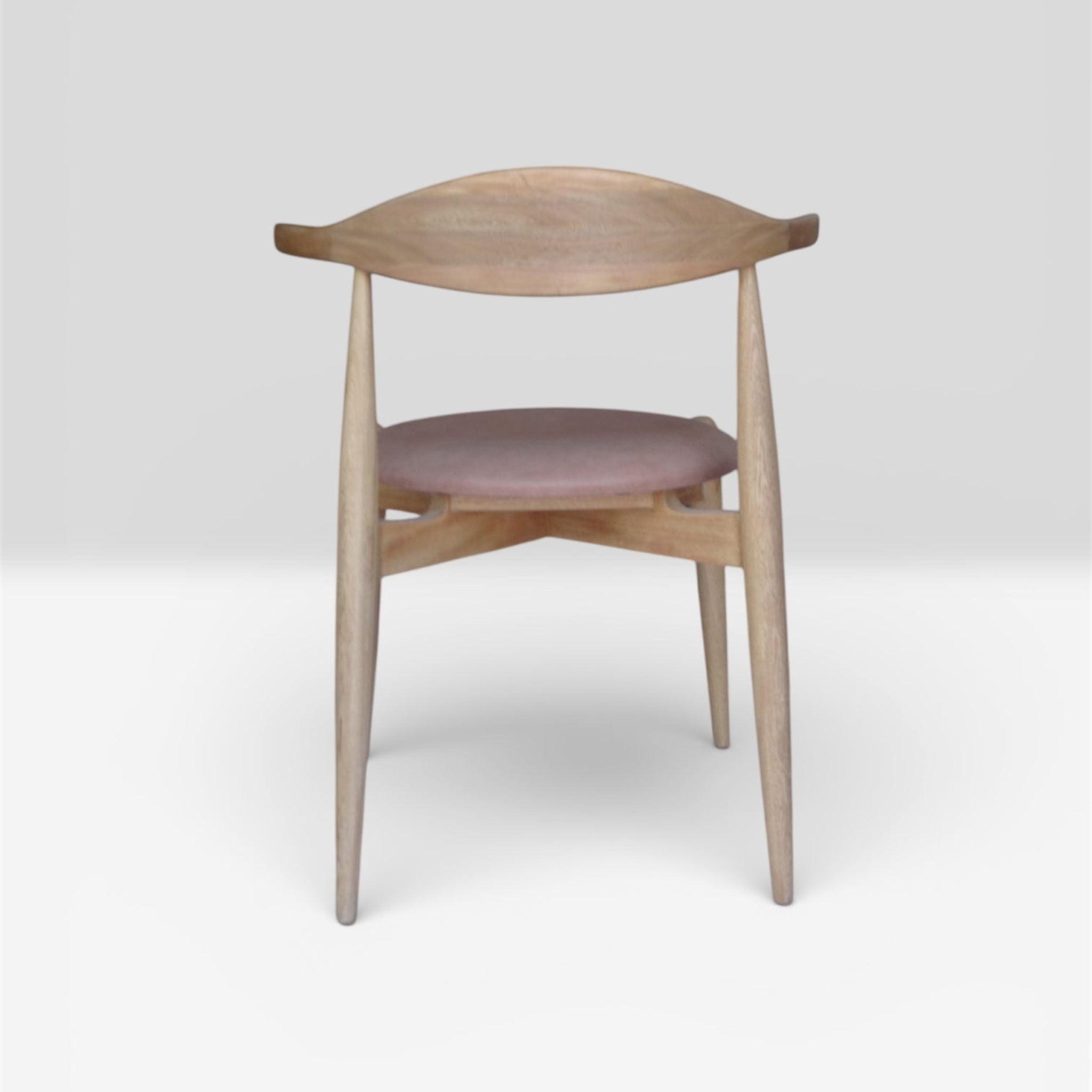 Las Puertas | Charlotte Modern Upholstered Wood Chair | Beige