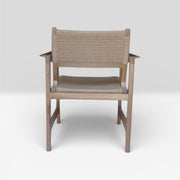 Las Puertas | Atenea Woven Jute Solid Wood Chair | Beige