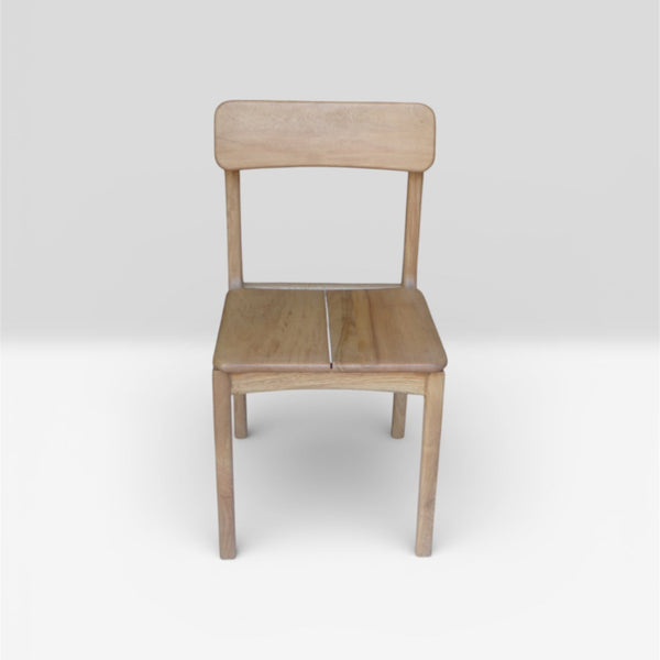 Las Puertas | Amanda Woven Jute Solid Wood Chair | Brown
