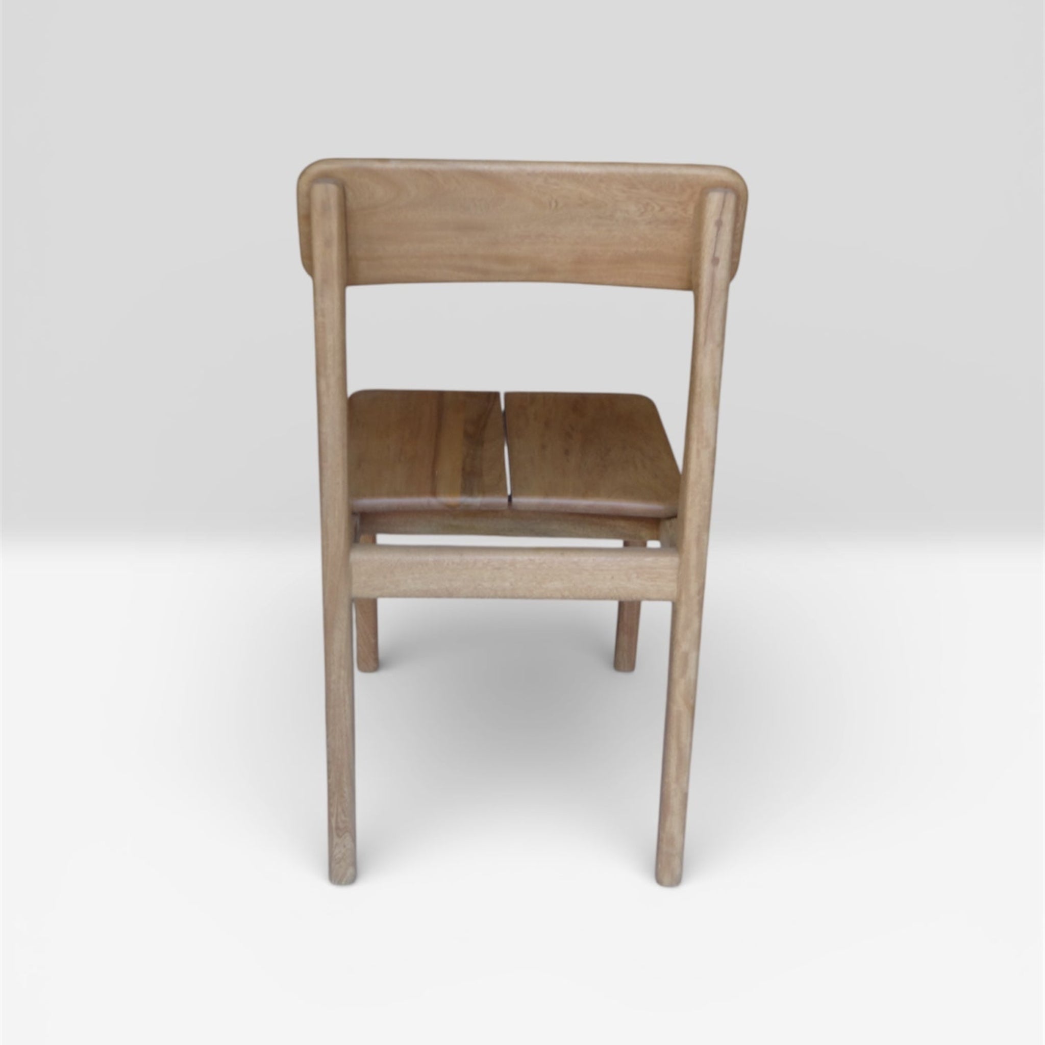 Las Puertas | Amanda Woven Jute Solid Wood Chair | Brown