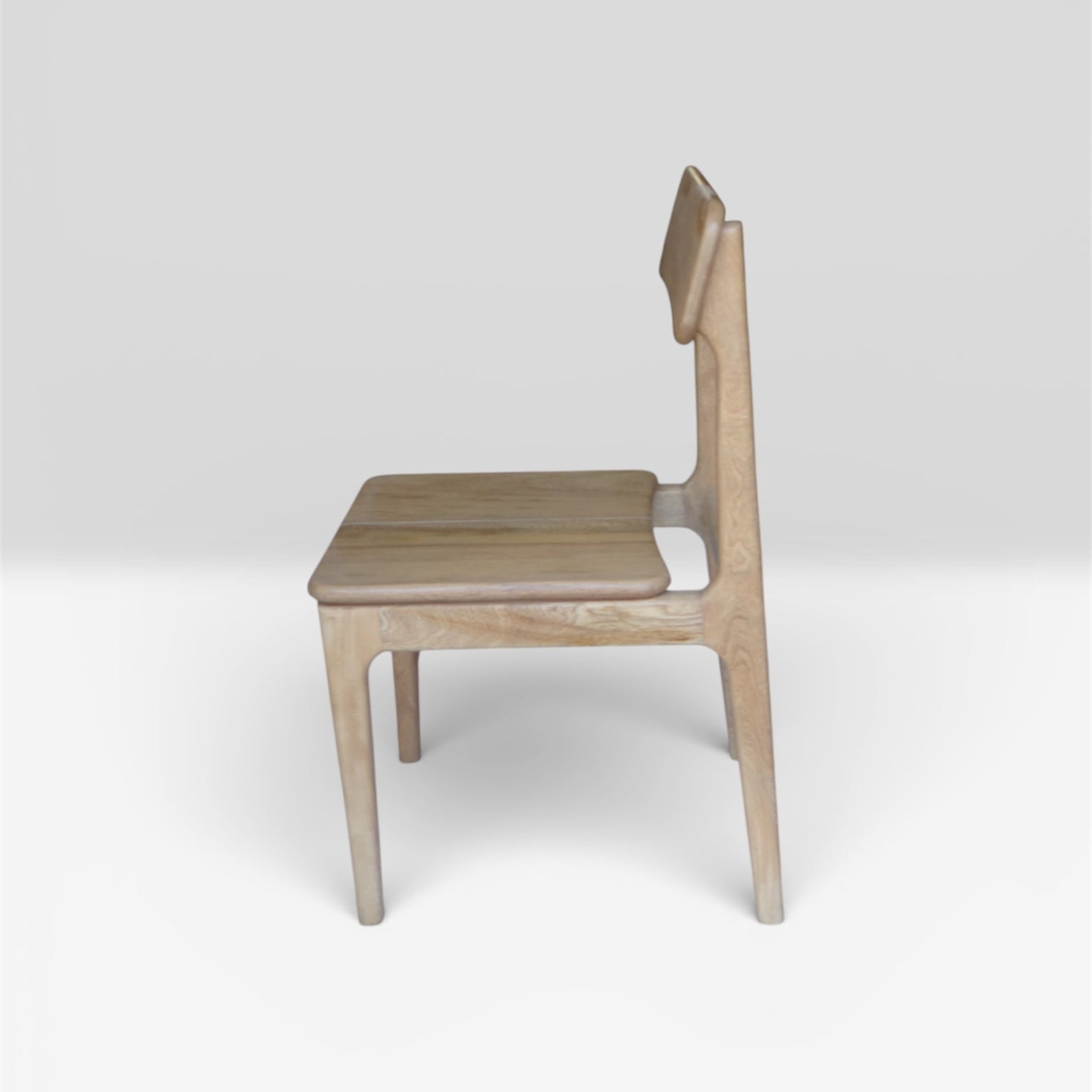 Las Puertas | Amanda Woven Jute Solid Wood Chair | Brown