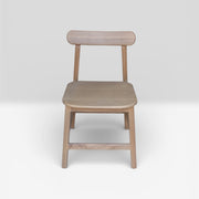 Las Puertas | Raquel Minimalist Solid Wood Chair | Brown
