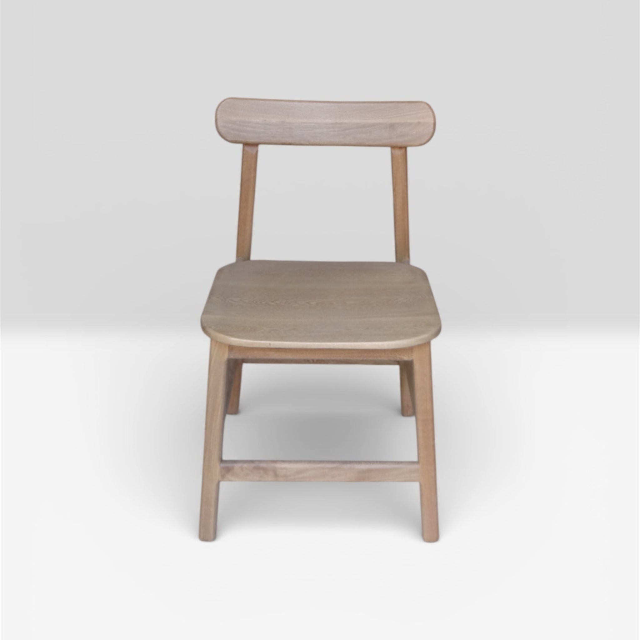 Las Puertas | Raquel Minimalist Solid Wood Chair | Brown