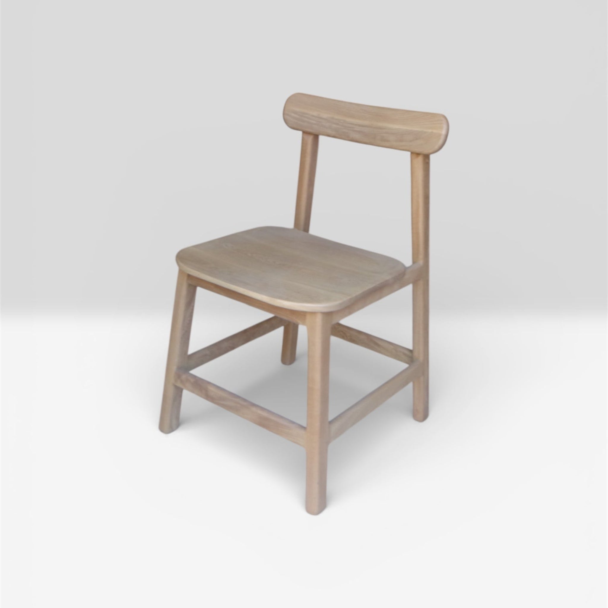 Las Puertas | Raquel Minimalist Solid Wood Chair | Brown