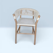 Las Puertas | Galilea Upholstered Solid Wood Bar Stool | Beige