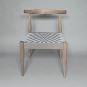 Las Puertas | Tamara Woven Solid Wood Chair | Gray