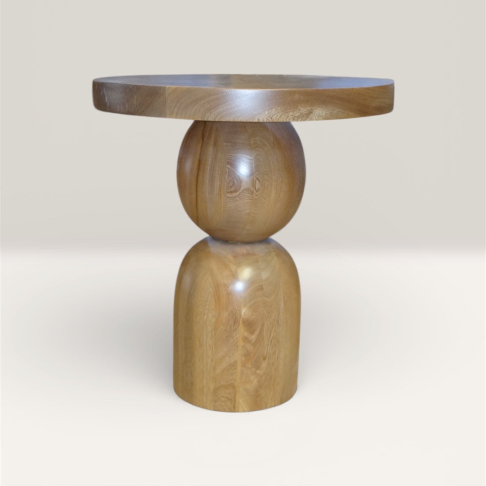 Las Puertas | Solid Wood Side Table | Brown