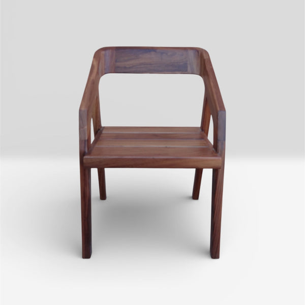 Las Puertas | Elena Modern Solid Wood Chair | Brown