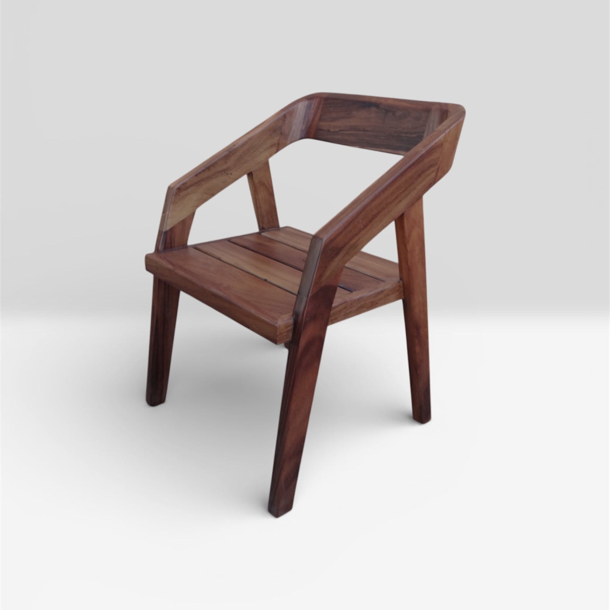 Las Puertas | Elena Modern Solid Wood Chair | Brown