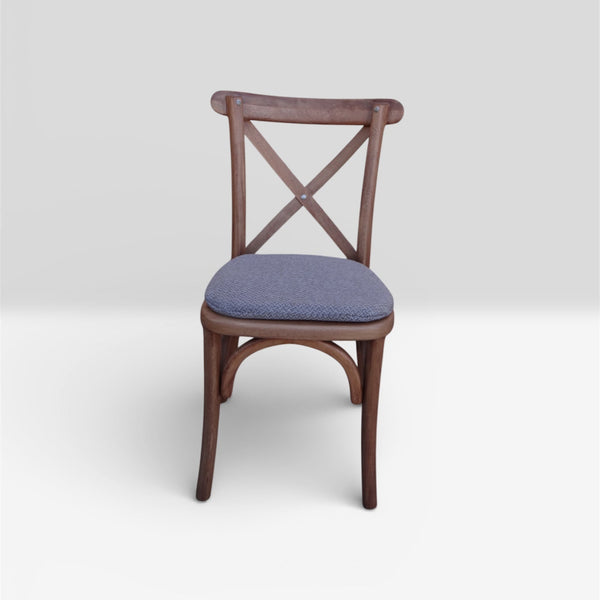 Las Puertas | Cross Back Solid Wood Chair | Rosamorada
