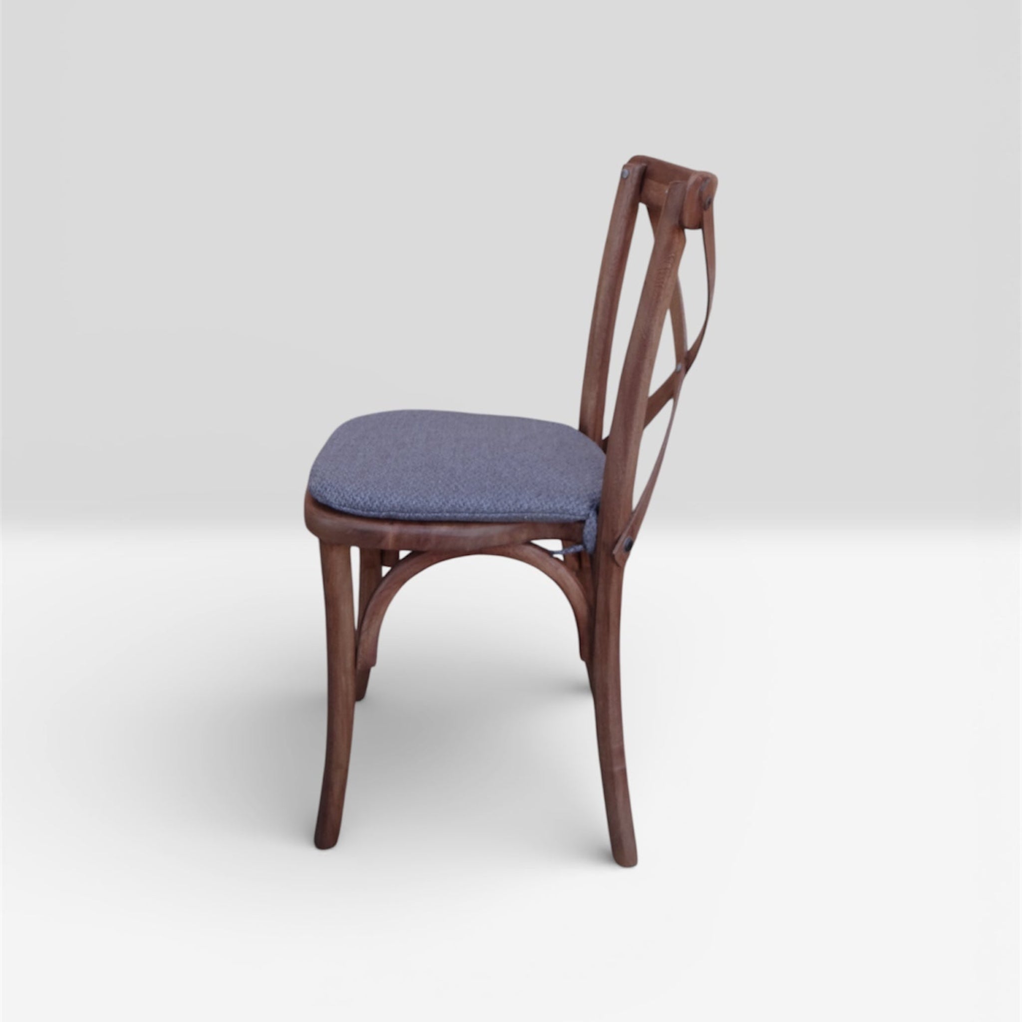 Las Puertas | Cross Back Solid Wood Chair | Rosamorada