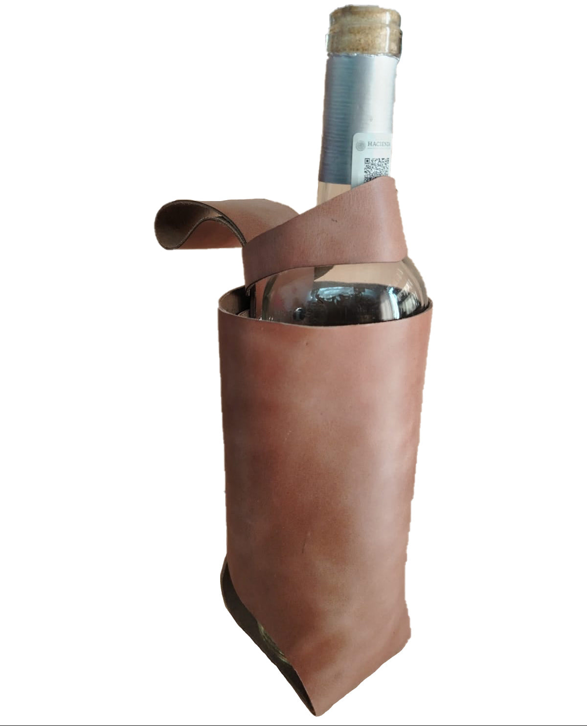 Plek | Premium Leather Wine Bottle Holder | Brown