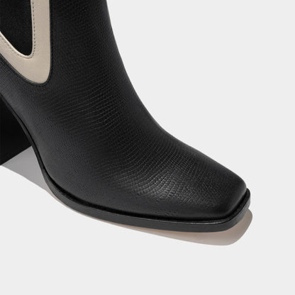 Dante | Adama Black Sand – Premium Leather Ankle Boot