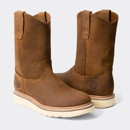 7 Leguas | Men's Tan Leather Wellington Boot with Light PU Sole | 2222-C