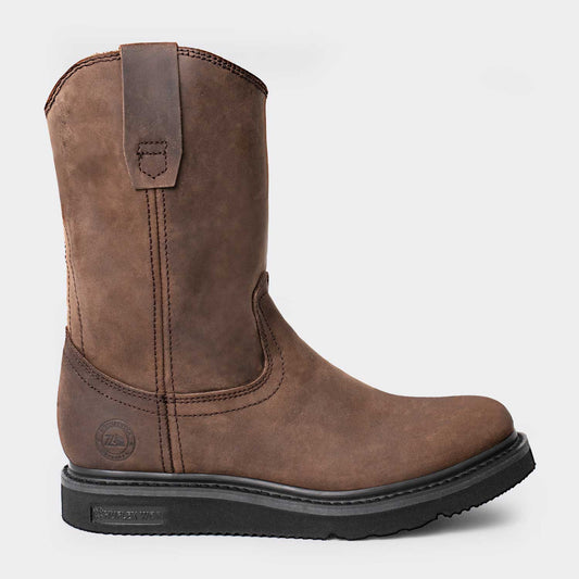 7 Leguas | Men's Brown Leather Wellington Boot with Light PU Sole | 2222-A