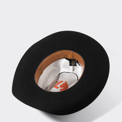 7 Leguas | Men's Premium Sheep Wool Cowboy Hat | Black