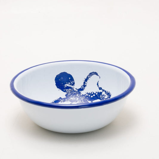 Damar | Enamelware Bowl | Blue Print